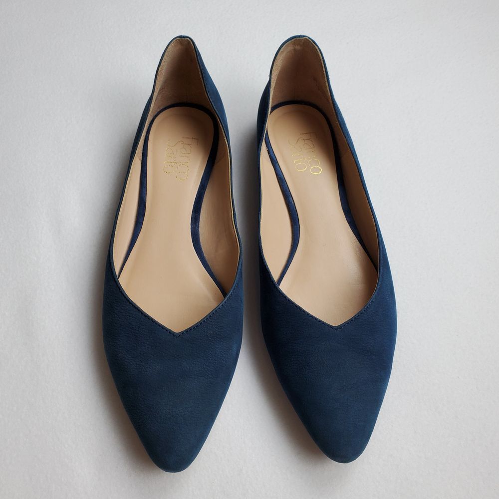 Franco Sarto Shimmy Lapis Blue Leather 8M
